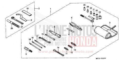 OUTILS VFR750RJ de 1988